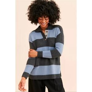 Madewell by Anthropologie Striped Rugby Sweater. Retails $118
